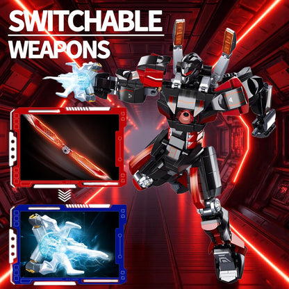 Ice Warrior Mech Building Blocks Sets Transforming Mech Robot Building Kits Mech Action Figures Model Toys Gift for Adults Kids Teens 561 PCS