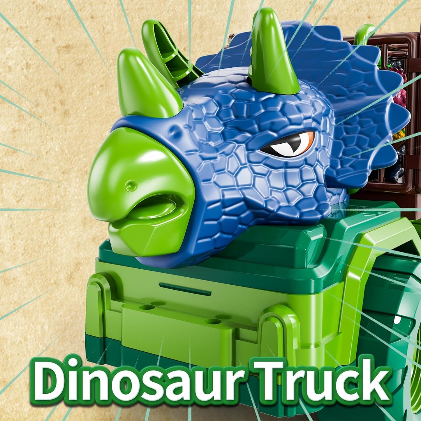 Dinosaur Truck for Kids 2-4, Dinosaur Action Figure Toys for Toddler 3-5 with 8 Dinosaur Figures, Play Mat, Egg, Tree, T-Rex Transport Car Carrier Birthday Gifts Toys for Boys 2 3 4 5 6 Year Old