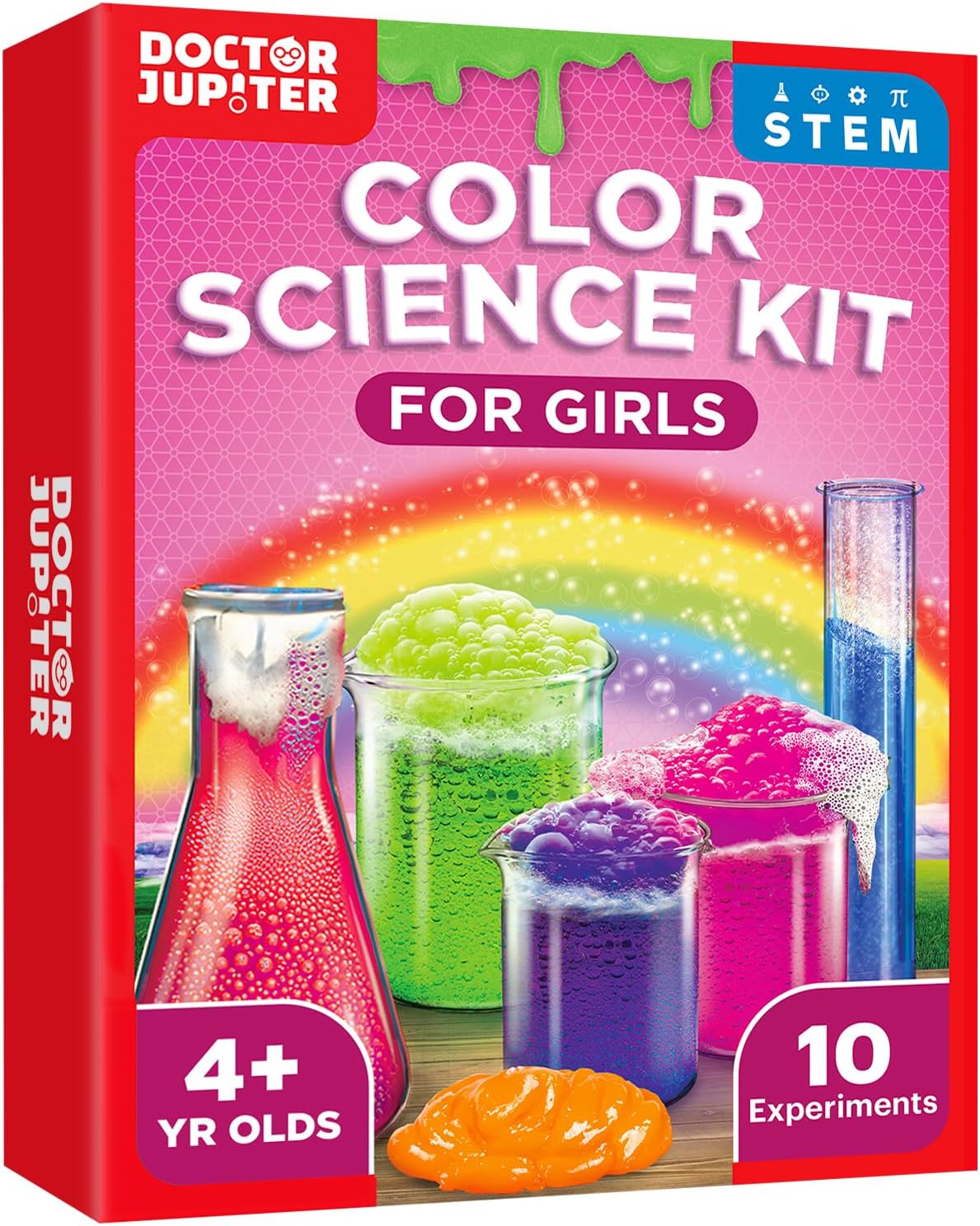 Doctor Jupiter Preschool Science Kit for Kids Ages 3-5 | Toddler Learning Activities, Birthday Gift Ideas for 3-4-5 Year Old Girls | Learning & Educational Toy STEM Kit with 100+ Experiments