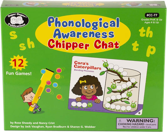 Super Duper Publications | Phonological Awareness Chipper Chat® Magnetic Game | Educational Learning Resource for Children