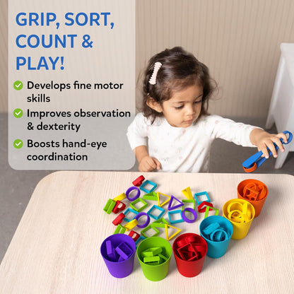 Skillmatics Silicone Rainbow Sorting Game - Learning & Educational Toy, Sorting, Counting & Sequencing Skills, Gift for Toddlers & Preschoolers Ages 3, 4, 5, 6