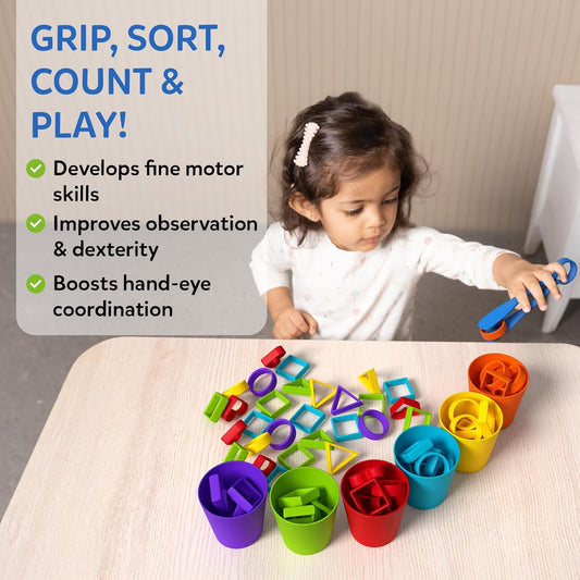 Skillmatics Silicone Rainbow Sorting Game - Learning & Educational Toy, Sorting, Counting & Sequencing Skills, Gift for Toddlers & Preschoolers Ages 3, 4, 5, 6