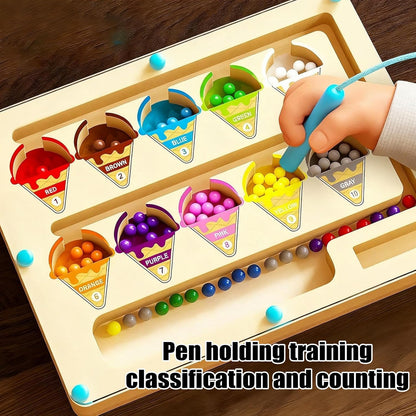 Magnetic Color & Number Maze