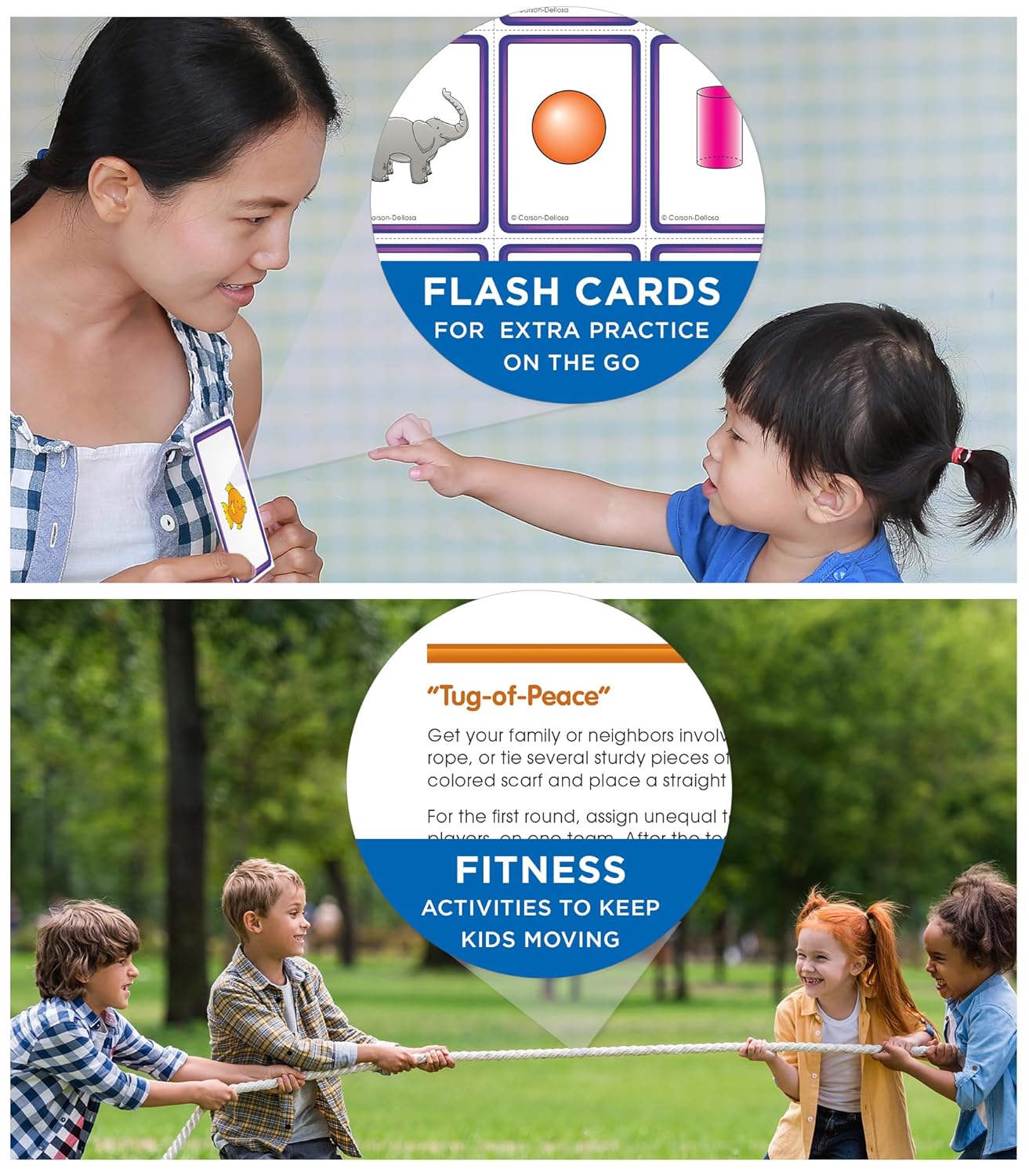 Summer Bridge Activities Preschool to Kindergarten Workbook, Activity Book Ages 4-6 With Math, Phonics, Handwriting Practice, Fitness, Flash Cards, Stickers, and More (Volume 1)