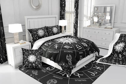 Manfei Musical Kids Fitted Sheet Full Size, MusicalGuitar Radio Drum Kit Headset Print Bedding Set 3pcs for Boys Girls, Rock Music Bed Cover with 2 Pillowcases, Soft Polyester Bedding, No Top Sheet