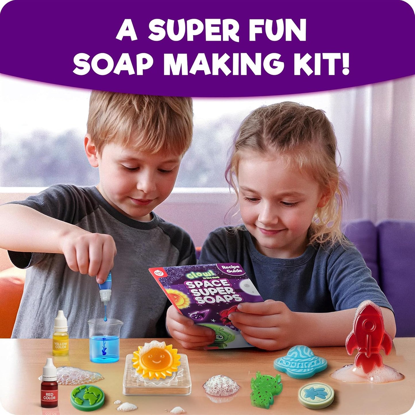 Doctor Jupiter Glam Science, DIY Makeup Craft Kit for Girls Ages 6+ | 50+ Beauty Recipes - Make Your Own Makeup, Perfume, Lip Gloss, Bath Bomb| Birthday Gift Ideas for 6-7-8-9-10-11-12 Year Olds