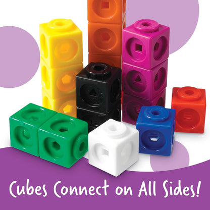 Learning Resources MathLink Cubes Kindergarten Math Activity Set Sea Adventures! - 115 Pieces, Age 5+, STEM Teaching Toys, Kindergartner Games