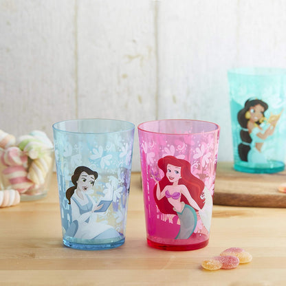 Zak Designs 14.5oz Disney Frozen 2 Nesting Tumbler Set Includes Durable Plastic Cups, Fun Drinkware is Perfect for Kids, 4pk (14.5oz, Anna & Elsa & Olaf)