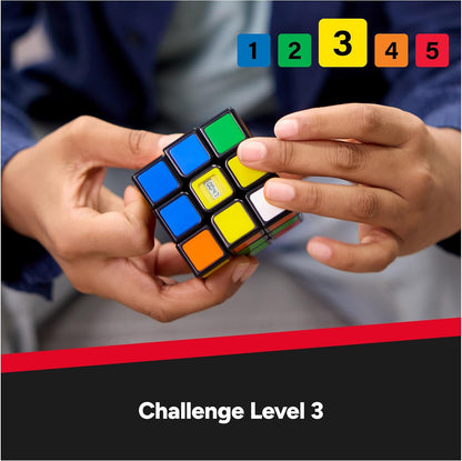 Rubik’s Cube, 3x3 Magnetic Speed Cube for Super Fast Solves, Twisting Fidget Toy, Challenging Brain Teaser & Sensory Puzzle for Adults, Teens, & Kids, for Ages 8 & Up