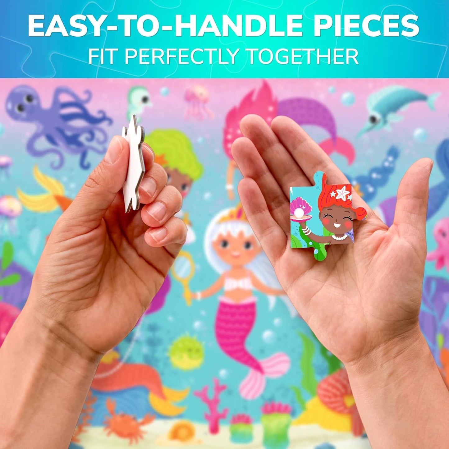 QUOKKA Puzzles for Kids Ages 4-6 – 60 Piece Jigsaw Puzzles for Toddlers Ages 3-5 with Unicorns – Quiet Time Toy for Preschoolers 2-4 – FSC Certified Educational Learning Game for Boys and Girls