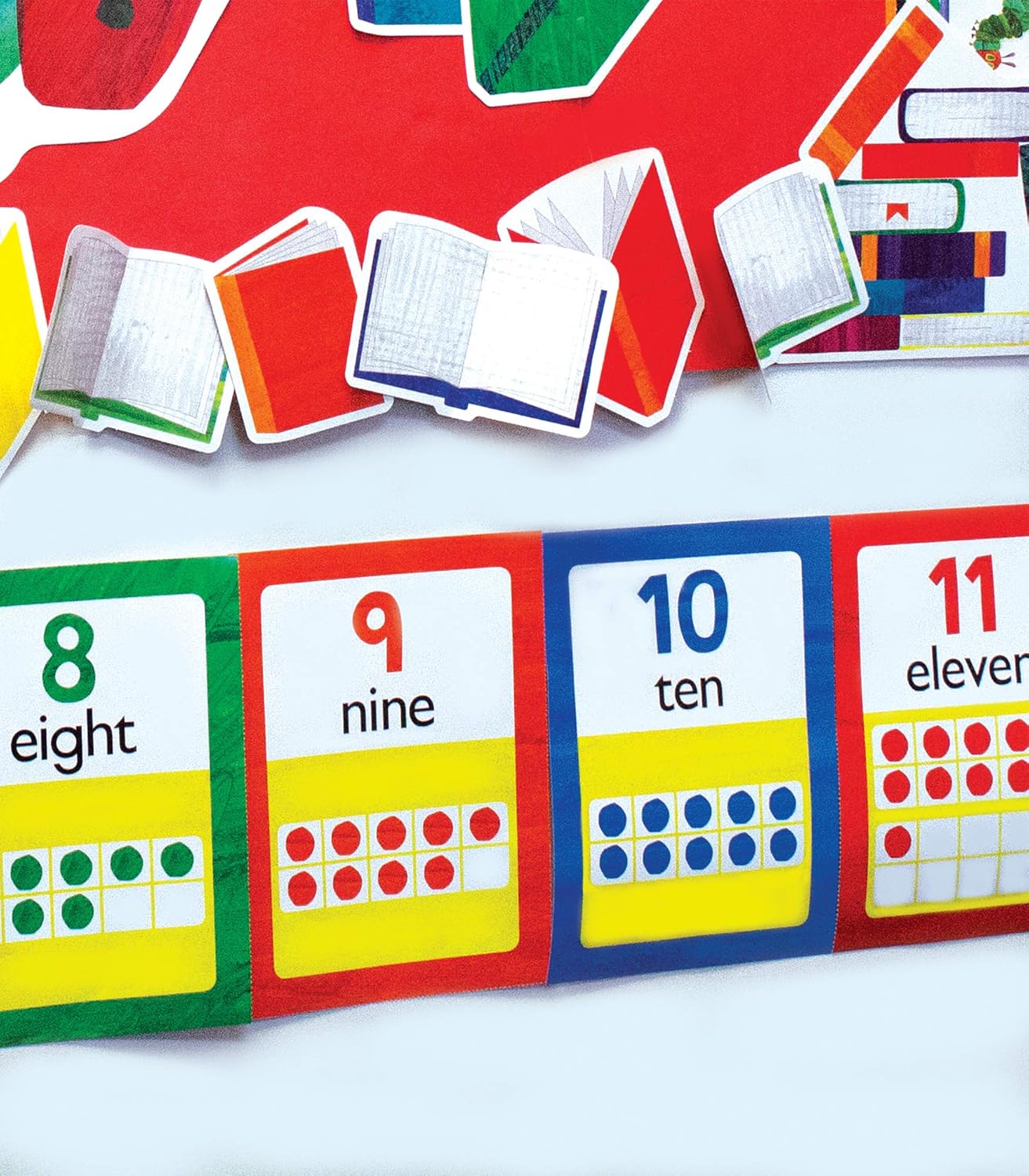 World of Eric Carle 43 pc Bundle of Math Bulletin Board Decorations, Numbers 0-20, Ten Frames, Counters, Place Value Math Manipulatives, Homeschool and Classroom Decor