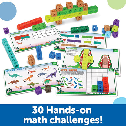 Learning Resources MathLink Cubes Kindergarten Math Activity Set Sea Adventures! - 115 Pieces, Age 5+, STEM Teaching Toys, Kindergartner Games
