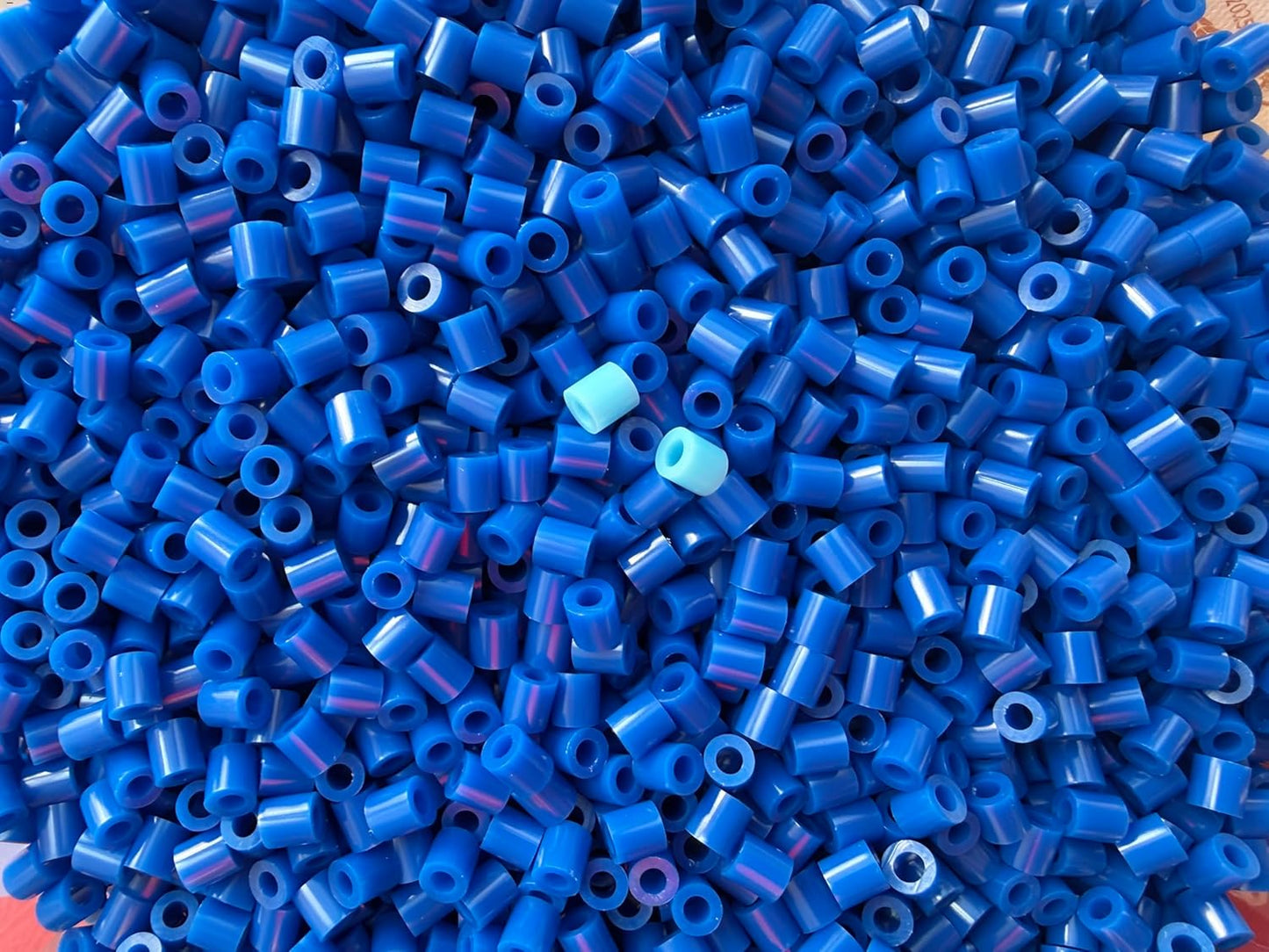 OEEKOI 5500Pcs Fuse Beads - 5mm Bulk Melting Beads for Crafts, Ideal for Christmas Birthday Gifts,Clear