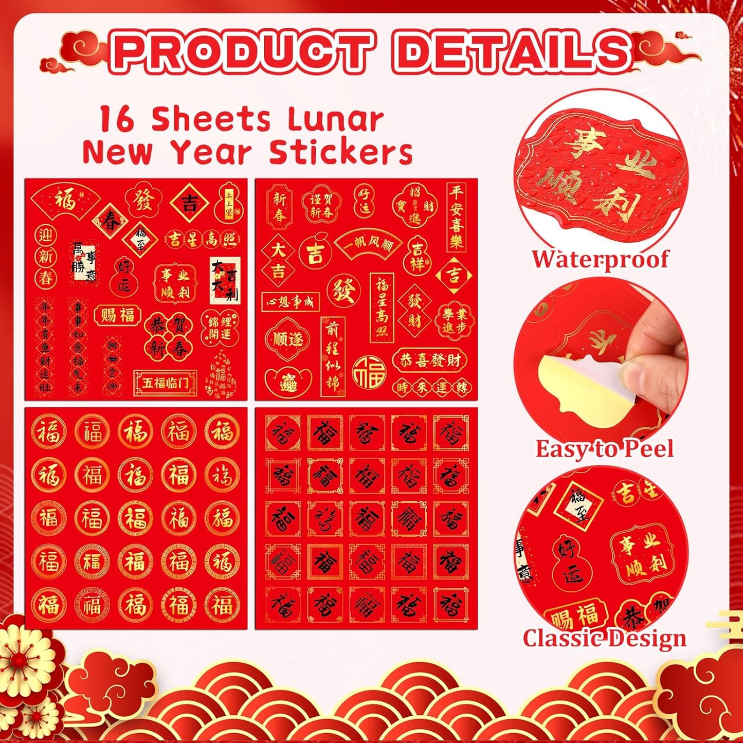 JULMELON 672 PCS Valentines Day Heart Stickers for Kids Conversation Heart Stickers Removable Labels Cards for Candy Envelopes Gifts Classroom Valentine’s Day Party Decorations