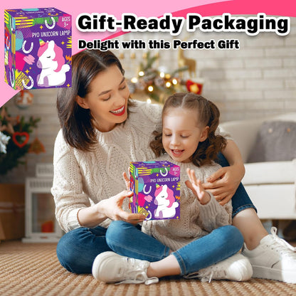 FUNZBO 4.3in Paint Your Own Dinosaur Lamp Kit - Arts and Crafts Supplies Painting for Kids Teens, DIY Night Light Dinosaur Toy for Boy Girl 3 4 5 6 7 8 9 10 11 12 Birthday Gift
