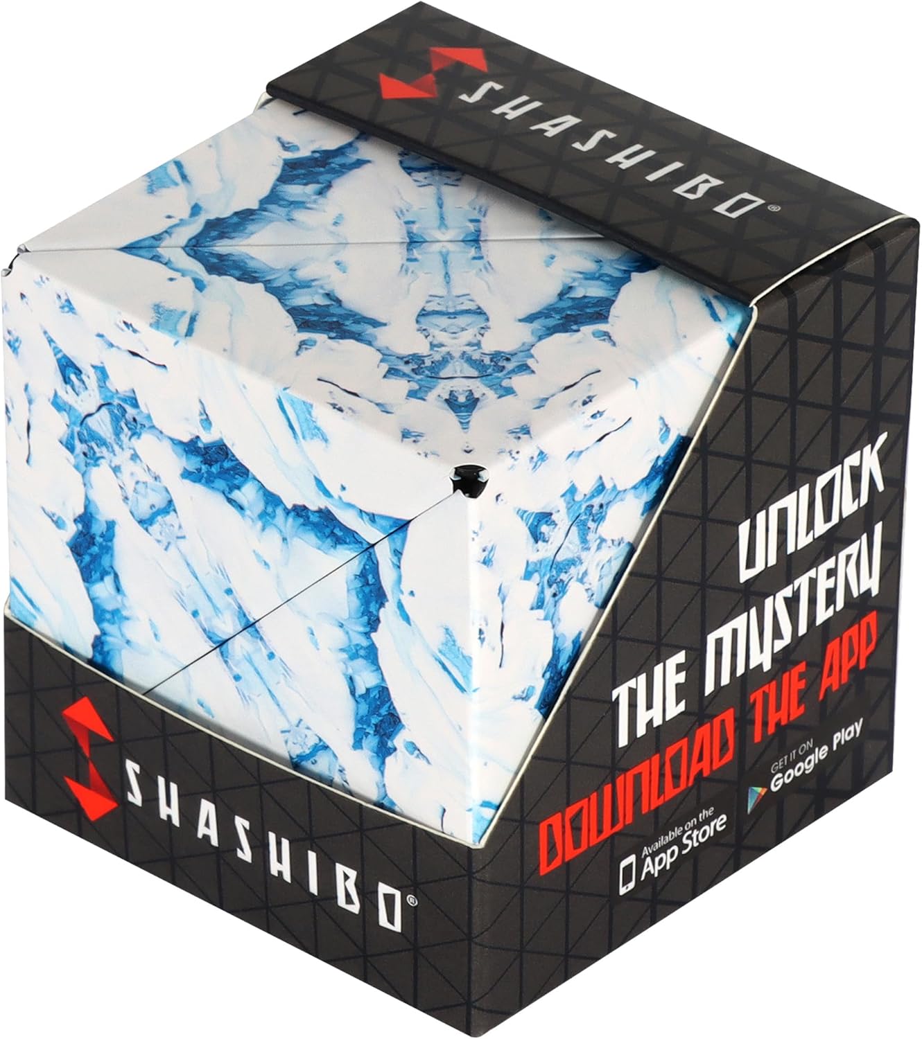 Shashibo Shape Shifting Box - Award-Winning STEM Fidget Toy with Ultra Strong Magnets - Puzzle Cube Transforms Into 100+ Shapes, Perfect Sensory Gift for Kids, Teens, and Adults (Artic)
