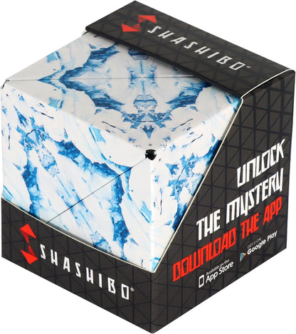 Shashibo Shape Shifting Box - Award-Winning STEM Fidget Toy with Ultra Strong Magnets - Puzzle Cube Transforms Into 100+ Shapes, Perfect Sensory Gift for Kids, Teens, and Adults (Artic)