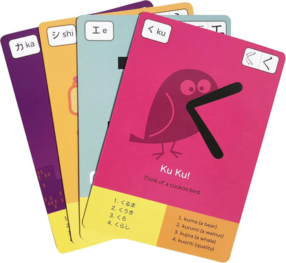 Dr. Moku's Hiragana & Katakana Flash Cards - Learn The Japanese Alphabet for Beginners