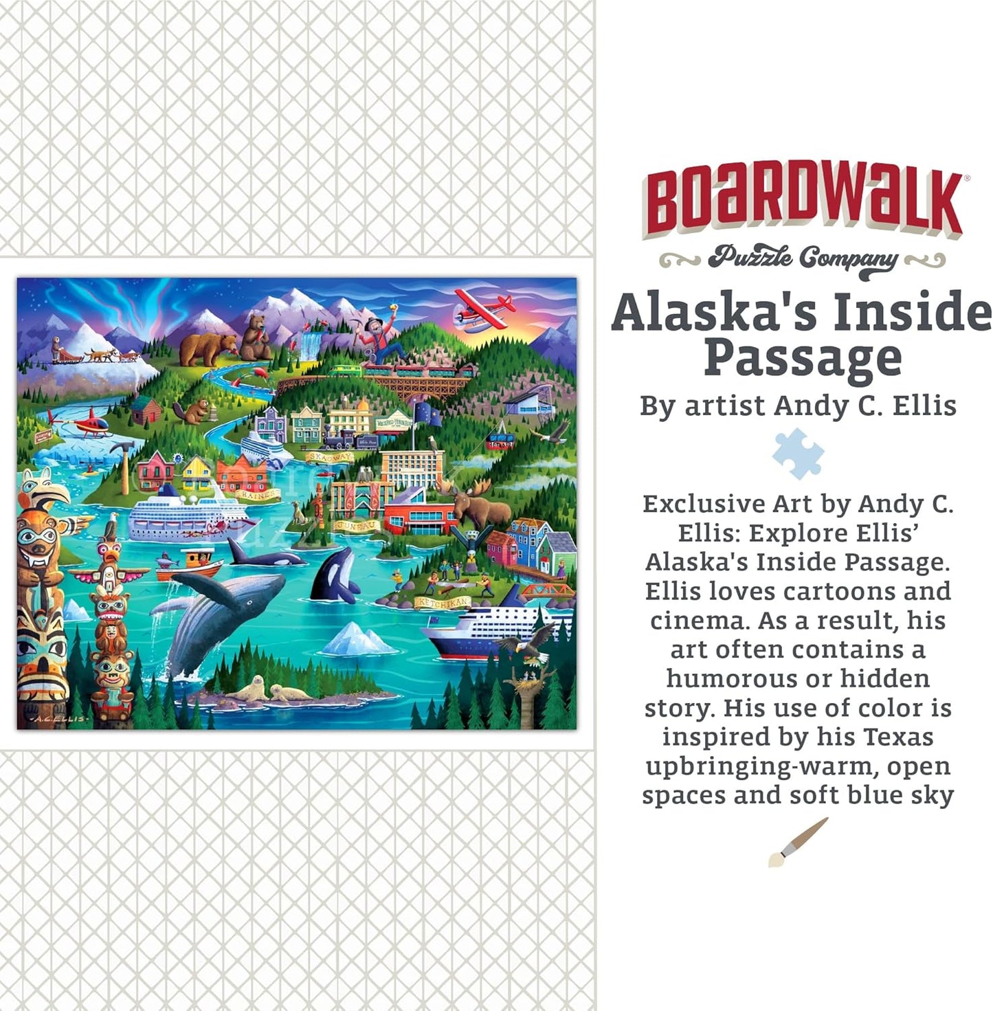Alaska's Inside Passage by Boardwalk - Personal Puzzle - 210 Piece