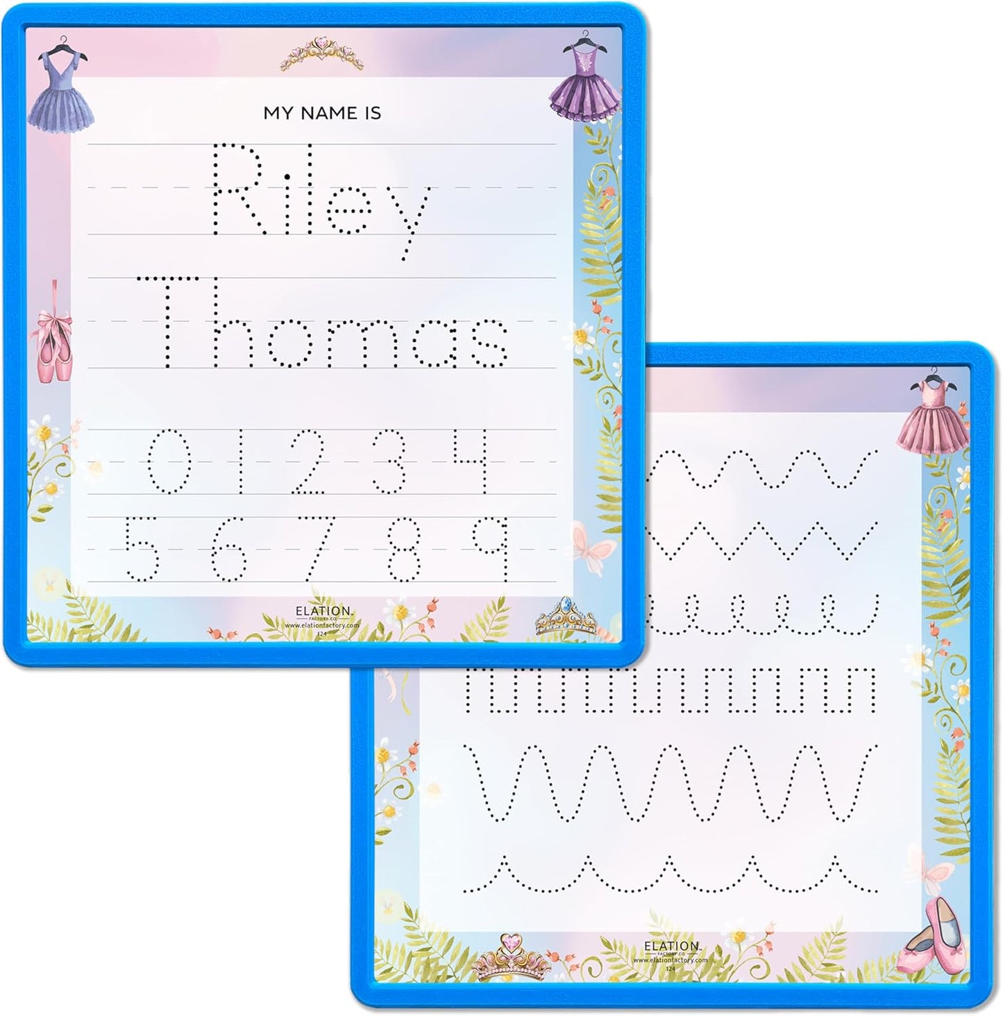 Kid's Name Tracing Board | Dry Erase Letter Tracing | Reusable Writing Practice Board | Personalized | Ballet Theme
