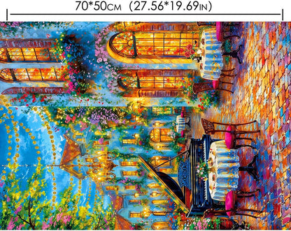 Puzzles for Adults 1000 Pieces,Seaview Campground Jigsaw Puzzle with 1:1 HD Poster, Perfect Interlocking No Dust, Stress Relief Ideal Gift for Family Games