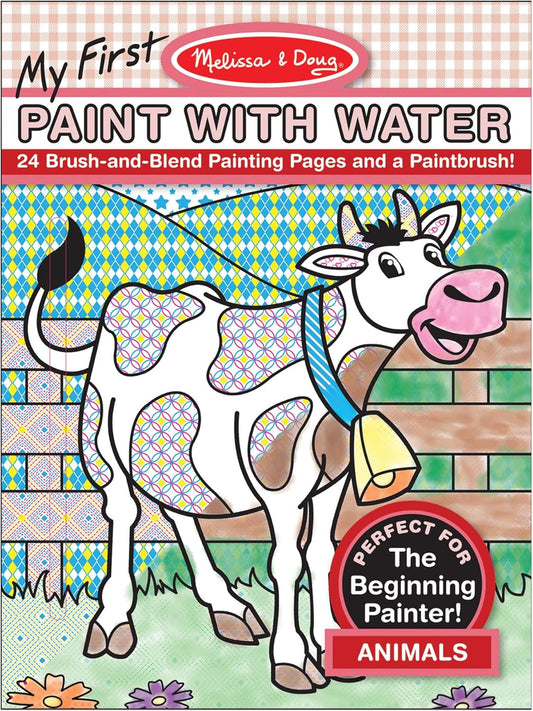 Melissa & Doug My First Paint with Water Coloring Book: Animals (24 Painting Pages)