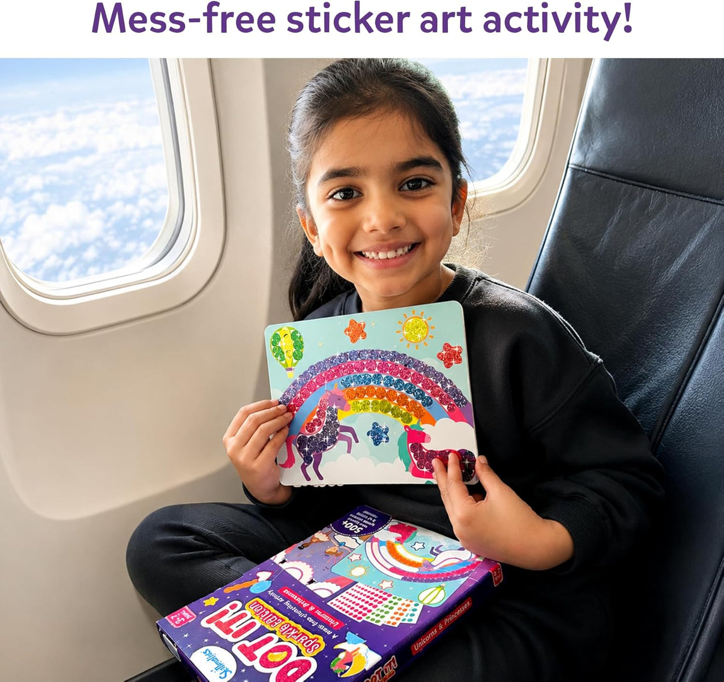 Skillmatics Dot It Sticker Art - Disney Princess, Mess-Free Fun for Kids, 500+ Stickers, Craft Kits, DIY Scrapbooking Activity, Gifts for Girls & Boys Ages 3, 4, 5, 6, 7