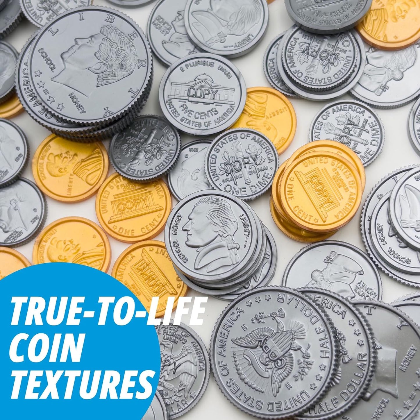 360Pcs Play Money for Kids, Small Size 4.42 x 1.87 inches Teaching Math Set for Kids 3-8, Toy Money, Money Games, Learning Number Education Toys for Develop Early Math Skills, Home and School Games