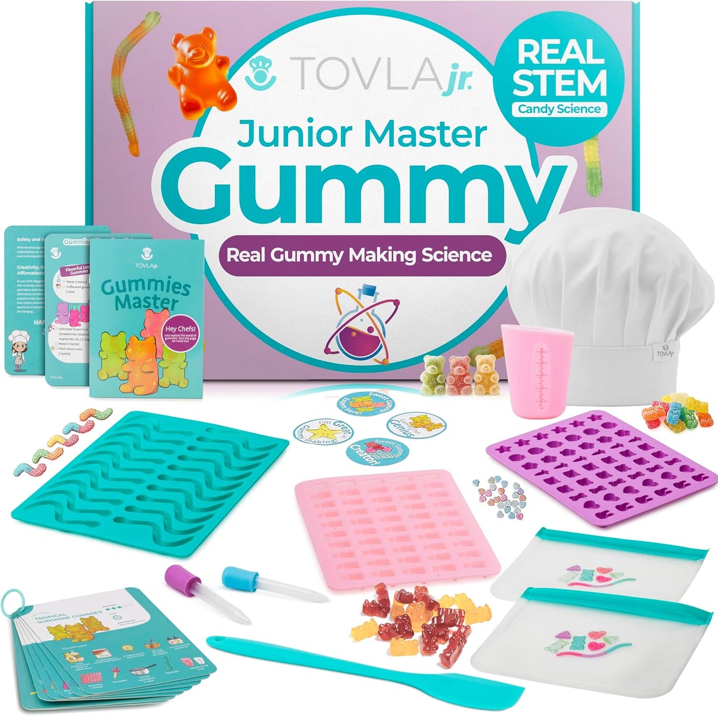 Tovla Jr. My First Food Science Kit – Edible Slime + Fun Experiments – STEM Montessori-Inspired Activity Set for Ages 5-8