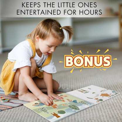 Fun Sticker Book for Toddlers 2-4 Years - Perfect Kids Activity Book with 500+ Beautiful Stickers & 12 Themes for Entertaining Boys & Girls 4-8 While Traveling - Incl. Coloring Pages