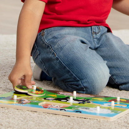 Melissa & Doug Pets Wooden Peg Puzzle (8 pcs)