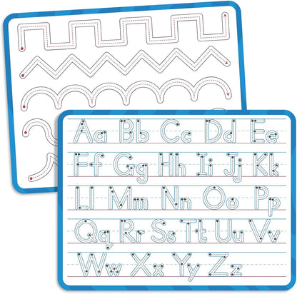 Dry Erase Number Line Whiteboard, 9" x 12" 1-100 Number Double-Sided Math Practicing Chart, Homeschool Supplies，Educational Tools for Kids Students Classroom