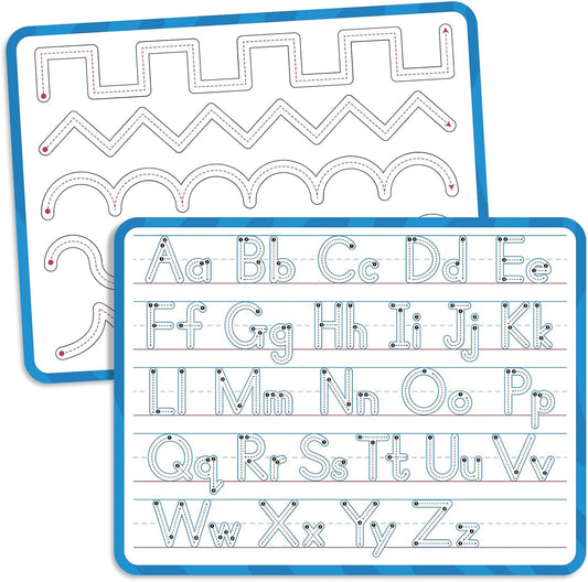 Dry Erase Number Line Whiteboard, 9" x 12" 1-100 Number Double-Sided Math Practicing Chart, Homeschool Supplies，Educational Tools for Kids Students Classroom