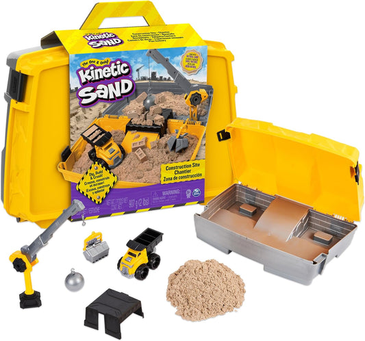 Kinetic Sand, Dig N' Demolish Playset with 1lb Play Sand & Toy Truck, Sensory Toys for Kids Ages 5 and up