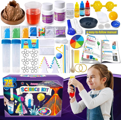 110+ Science Experiments Kits for Kids, Science Projects STEM Activies Toys Gifts for Boys & Girls, Volcano Eruption, Chemistry Set and More Scientist Educational Toys