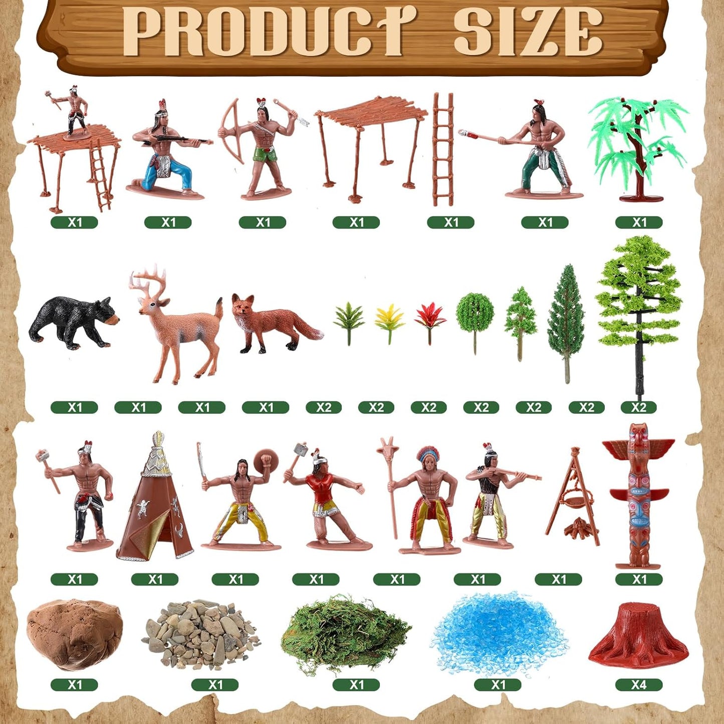 Teyva Daily 48 Pcs Dinosaur Diorama Kit Habitat Project Box Set 3D Dinosaurs Diorama Supplies Include Dinosaurs Model Figures & Eggs Volcano Artificial Trees with Cardboard for DIY Crafts Gifts