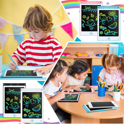 Tinlade 12 Pack LCD Writing Tablets for Kids Party Favors Games, 8.5 Inch Educational Learning Bulk Toys Gifts Erasable Doodle Boards Portable Electronic Drawing Pads for Toddlers 4-8 School Birthday