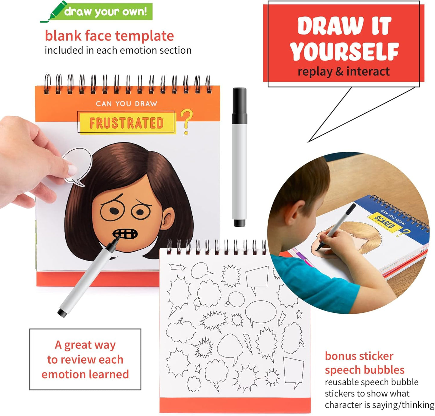 Picture Book and Emotion Cards, Picture Story Cards, Social Emotional Learning Activities, Autism Homeschooling, Educational Busy Book, Speech Therapy Materials (WH Question Flipbook)