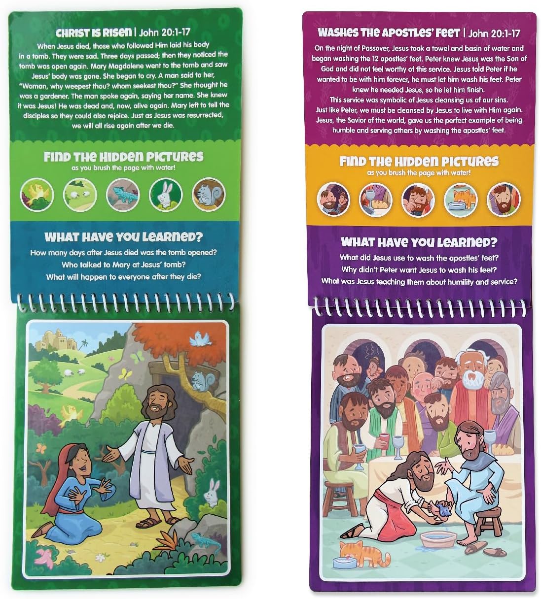 Water Reveal Coloring Scripture Book for Kids Ages 3+. New Testament Bible Stories: Preschool, Elementary, Primary, Christian, Religion