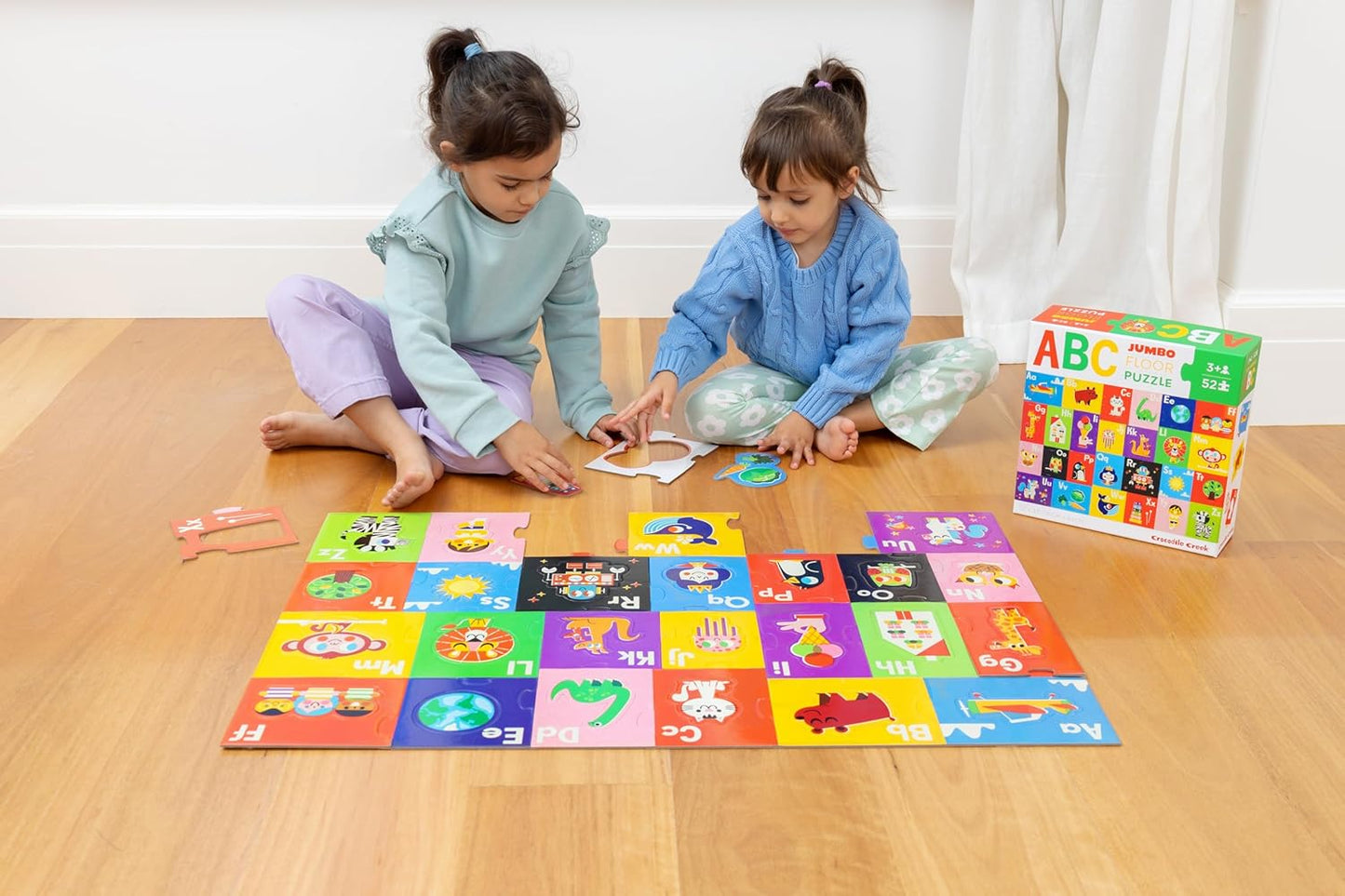Crocodile Creek 50-Piece Jigsaw Puzzle - Fun Table or Floor Puzzles for Kids Ages 4-6 and Up - Includes Heavy-Duty Shaped Box for Storage - Shark Reef - 12" x 8" Finished