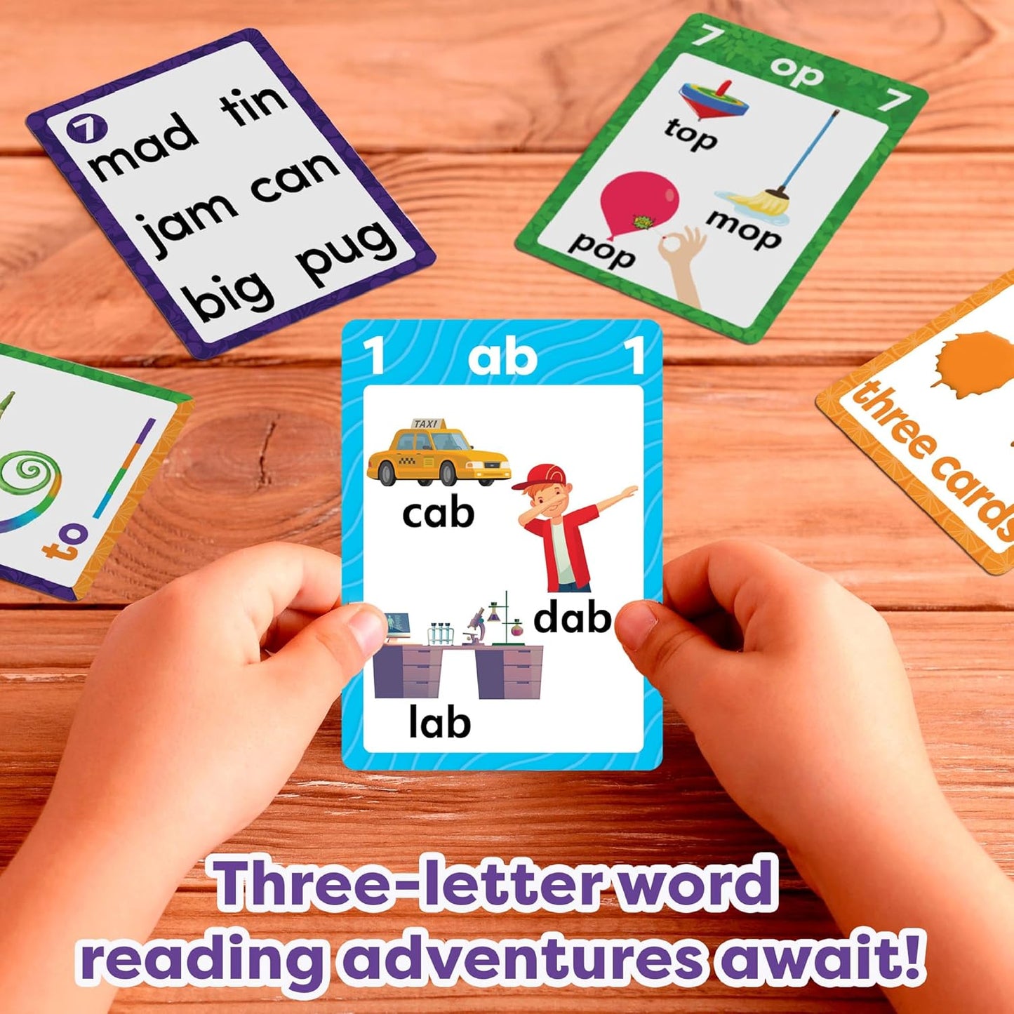 AGO Phonics Card Game - Advanced Set (Levels 4 and 5) A Fun Game to Build Phonics and Reading Skills. Learn Tricky phonemes (digraphs/dipthongs/Word Families/Silent Letters & More!)