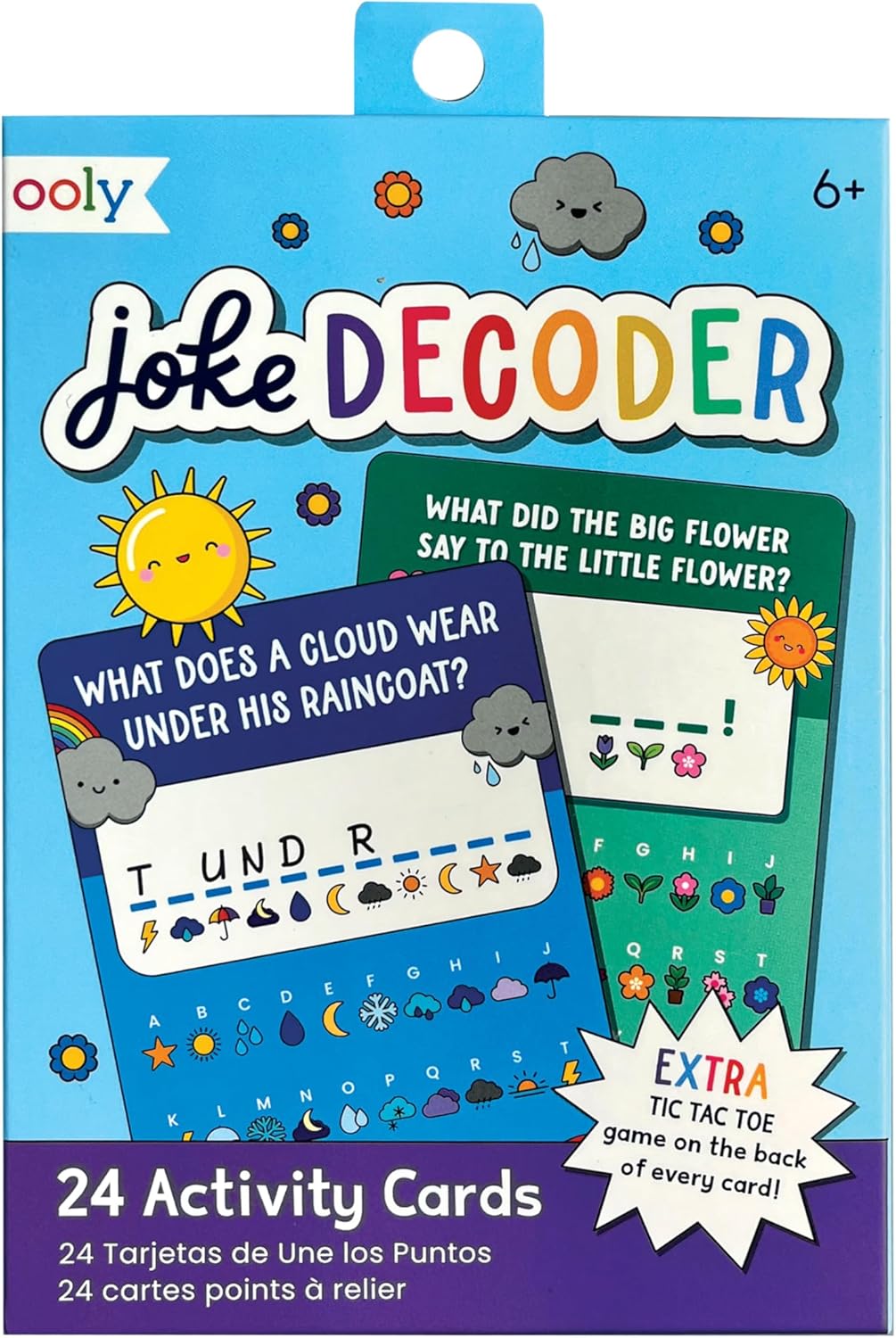 OOLY Connect the Dots Activity Cards for Kids - 24 Connect the Dots Cards with Bonus Tic Tac Toe, Screen-Free Travel Activity, Ages 4+