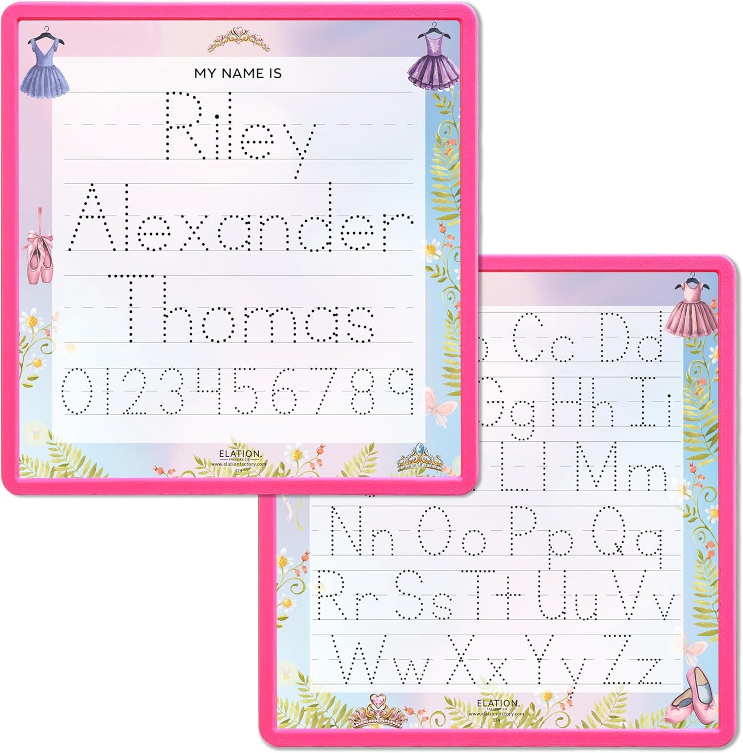 Kid's Name Tracing Board | Dry Erase Letter Tracing | Reusable Writing Practice Board | Personalized | Ballet Theme