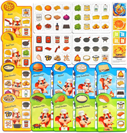 rokt&razo Recipe Rush, Cooking & Matching Card Game for Toddlers & Kids, Ages 18 Months to 10+, Educational Board Game, Easy to Learn, No Reading Required, Perfect for Family Game Night, 1–4 Players