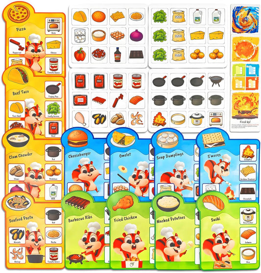 rokt&razo Recipe Rush, Cooking & Matching Card Game for Toddlers & Kids, Ages 18 Months to 10+, Educational Board Game, Easy to Learn, No Reading Required, Perfect for Family Game Night, 1–4 Players