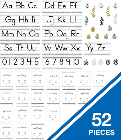 Carson Dellosa Education 26 pc Set of ABC Bulletin Board Decorations aids early learning with bright alphabet visuals and sight word images that help toddlers build strong foundational sound skills.
