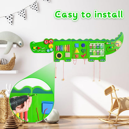 Spacocld Rocket Activity Wall Busy Board Panels - Sensory Wall Panel for Kids, Montessori Toddler Wall Activity Board(5PCS)