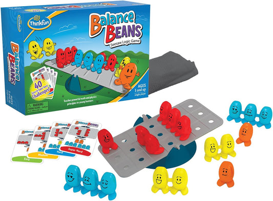 ThinkFun Balance Beans Math Game - Engaging Pre-Algebra Puzzle for Kids | Enhances Logical Reasoning & Critical Thinking | Award Winning Educational Toy | for Ages 5 and Up
