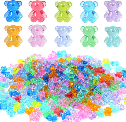 320Pcs Resin Animals Figures,Mini Counting Bears,Mini Resin Bears, Tiny Miniature Figurines Bear to Hide, Bulk Mini Teddy Bears for Kids, Counting Manipulatives, Valentine’s Gifts