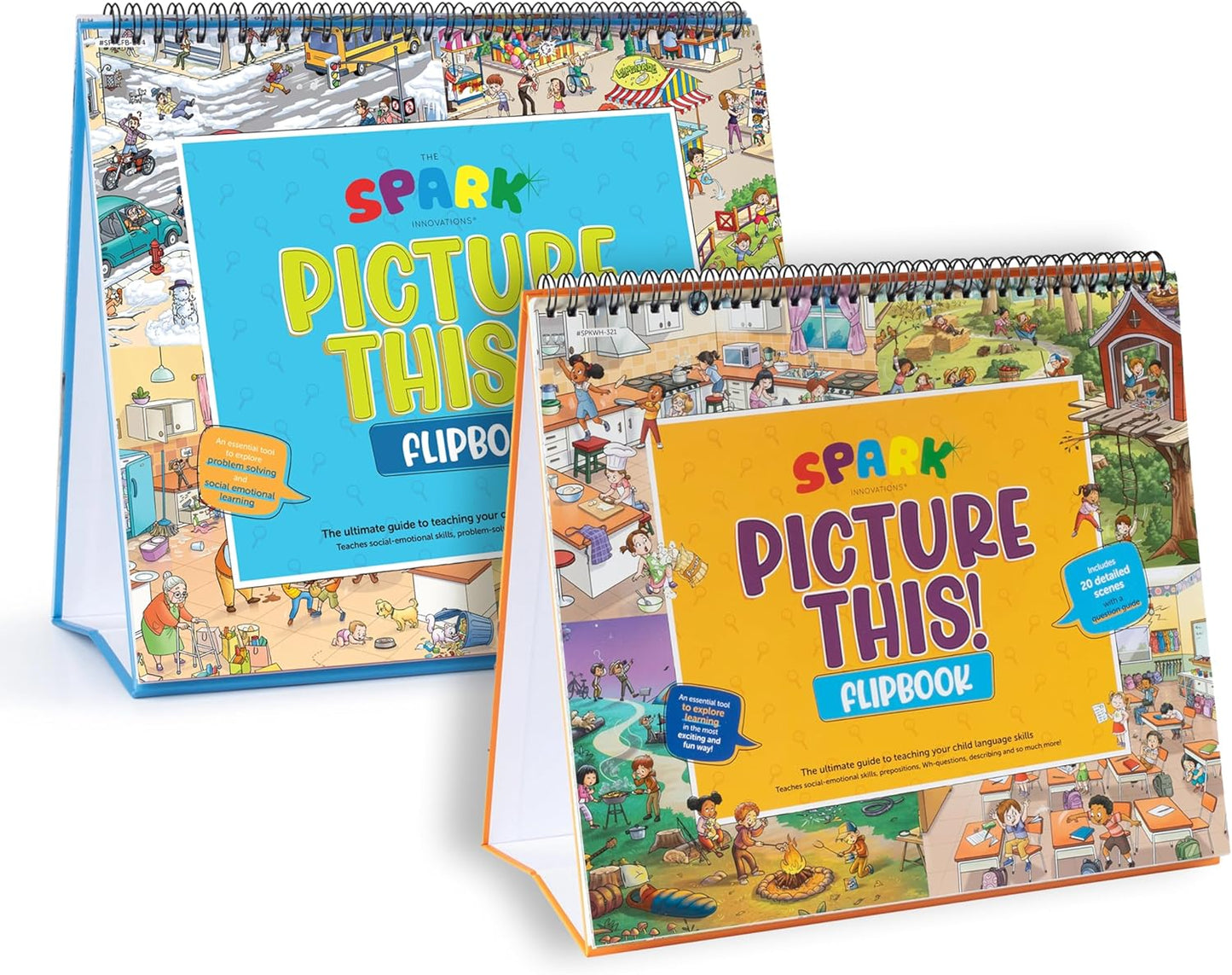 Picture Book and Emotion Cards, Picture Story Cards, Social Emotional Learning Activities, Autism Homeschooling, Educational Busy Book, Speech Therapy Materials (WH Question Flipbook)